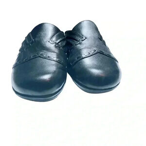 Michelle D. Women’s Slip-On Black Clogs•Size 6•New With Box•Genuine Leather•